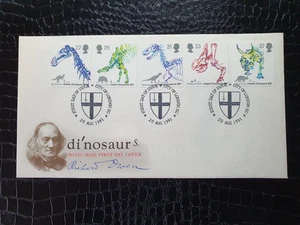 FDC - 1991 - DINOSAURIOS - PORTADA PRIMER DÍA SIN DIRECCIÓN - #1554 - Imagen 1 de 1