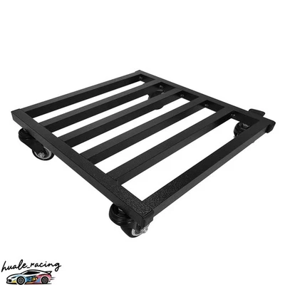 Suporte de planta de metal preto novo com rodas - Imagem 1 de 4