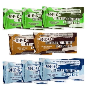 - Military Energy Gum | 100mg of Caffeine Per Piece + Increase Energy + Boost... - Picture 1 of 7