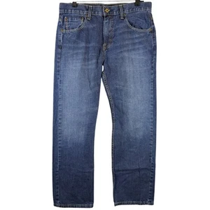 Jeans rectos sueltos Levi's 569 denim lavado oscuro ajuste cómodo W32 L32 (se adapta a 33x31) - Imagen 1 de 10