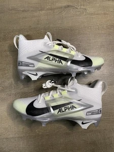 Nike Alpha Menace 4 Elite Football Cleats White NEW FD7036-100 Size 8 - Picture 1 of 7