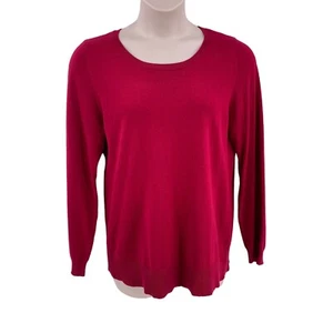 Mossimo Womens Christmas Sweater Size XXL Red Pullover Round Neck Long Sleeve - Picture 1 of 11