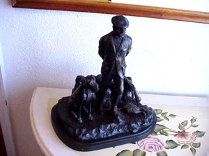 TONY ACEVEDO BRONZE SCULPTURE "TRUE COMPANIONS"41 / 500, OUT HUNTING DUCKS - Picture 1 of 14