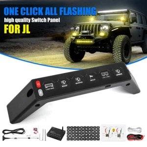 Special For Jeep Wrangler JL RGB 6 Gang Wireless Grab Handle Switch Panel Remote - Picture 1 of 11