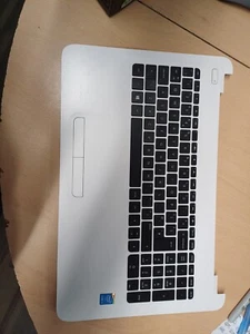 HP Pavilion 15-AC 15-AF Palmrest UK Keyboard White AP1O2000330 813976-031 - Afbeelding 1 van 2