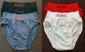 4 Women Panties UNDERWEAR SEAMLESS Briefs BAMBOO Viscose Full Coverage M 32 34 6 - Picture 1 of 6