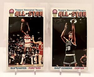1976-77 Topps All-Star Elvin Hayes Dave Cowens Boston Celtics Washington Bullets