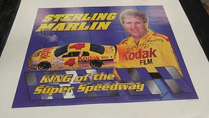 Sterling Marlin Kodak Racing Signed 16"x20" COA - Picture 1 of 1
