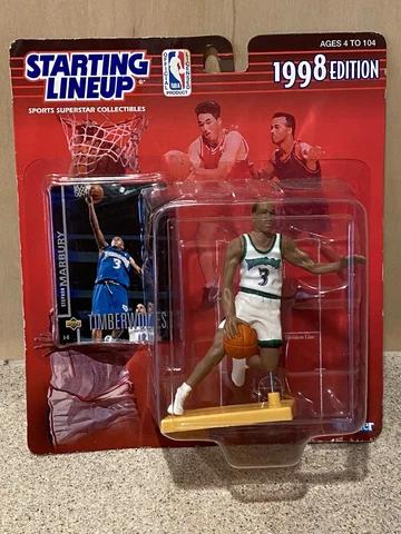 Stephon Marbury Timberwolves NBA 1998 Starting Line Up Basketball Cover