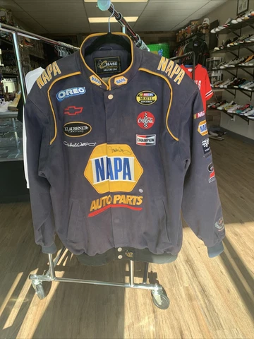 CHASE AUTHENTICS SIGNED MICHAEL WALTRIP DRIVER JACKET NAPA SIZE L DALE JR Cover