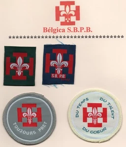 LOTE DE 4 INSIGNIA SCOUTS-BADGE SCOUTS, SCOUTS DE BELGICA S.B.P.B. # 1703 - Imagen 1 de 1
