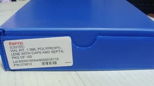 Thermo 079812 Vial Kit, 1.5ML Polypropylene with Caps and Septa, Pkg of 100 Pcs - Picture 1 of 4