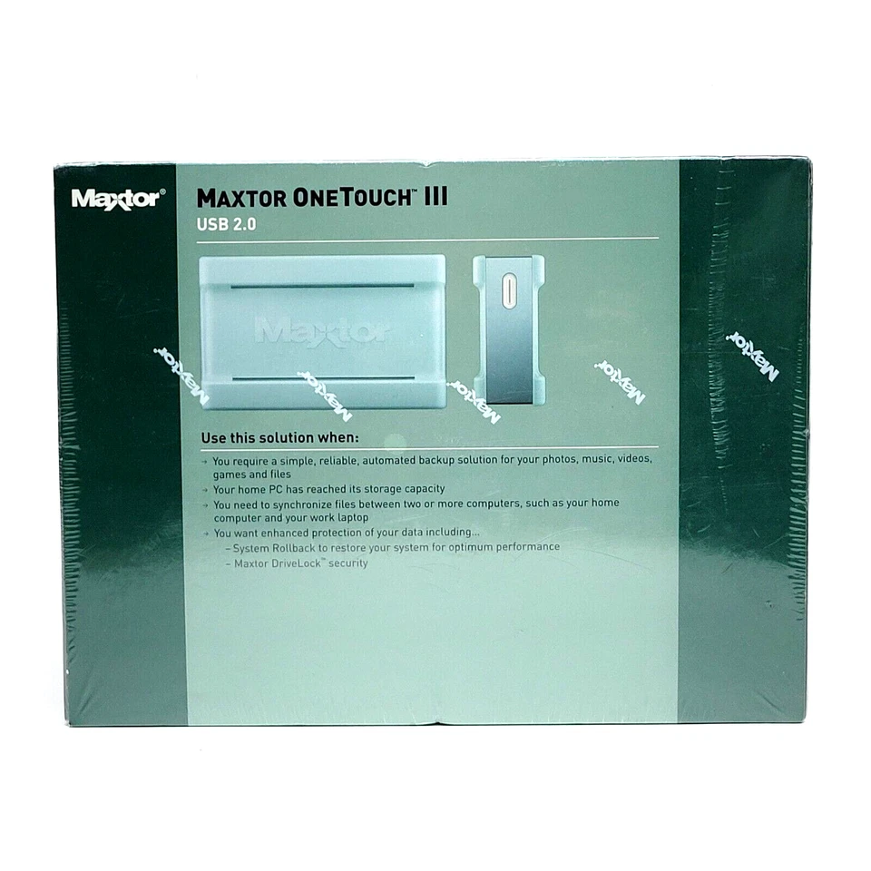 MAXTOR 300 GB USB 2.0 OneTouch III Series 16 MB Cache Hard Drive (T01H300) - Image 1 of 4