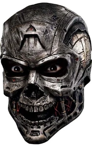 ADULT MENS ARMAGEDDON SKULL LATEX MASK HALLOWEEN COSTUME ACCESSORY - Picture 1 of 2