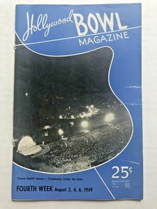 August 1949 Hollywood Bowl Magazine / Program - Picture 1 of 11