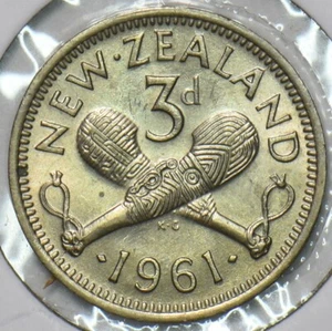 New Zealand 1961 3 Pence 196458 combine shipping - Picture 1 of 2