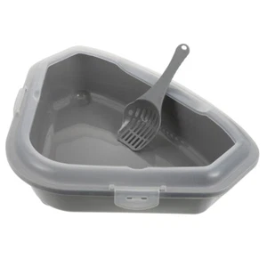Anti-Splash Cats Wurf Box Katze Tablett Home Tragbare Katze Toilette Katze Pee - Bild 1 von 12