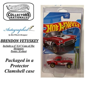 Hot Wheels Nationals Convention 62 Corvette Gasser Collectors signed BRENDON - Picture 1 of 4