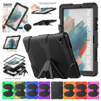 For Samsung Galaxy Tab A8 10.5" X200 Tablet Shockproof Stand Case w Screen Cover - Image 1 of 4