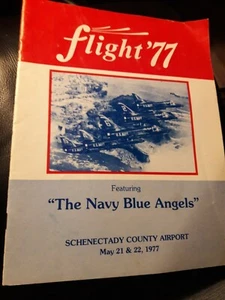 VTG 1977 US Air Show Souvenir Program Books, Schenectar, "The Navy Blue Angels". - Picture 1 of 8