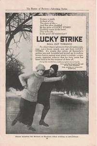 1915 Lucky Strike Original tobacco cigarette ad - Extremely Rare Skating - Picture 1 of 1