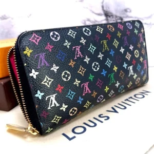 LOUIS VUITTON Monogram Takashi Murakami Zippy Long Wallet Multicolor M60243 Used - Picture 1 of 19