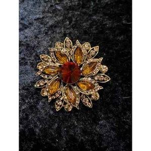 Broche ámbar estrás - Imagen 1 de 4