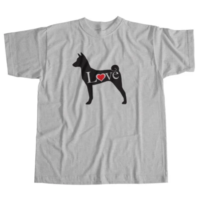 Camiseta gráfica unisex I Love Basenji africana sin ladridos Bush perro amante para hombre Foto 1 de 3