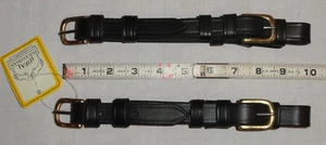 Pair NOS Ideal Equestrian Leather Carriage Driving Pony Size Open Cheek Straps - Picture 1 of 12