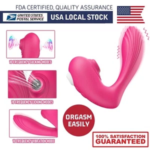 3IN1 Clit G Spot Stimulation Vibrator Wearable Panty Vibrator Sex Toy For Couple - Picture 1 of 11