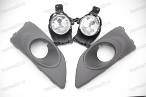 New Front Bumper Fog Lights Lamps Covers Bezels Set For Chevrolet Aveo 2011-2016 - Bild 1 von 2