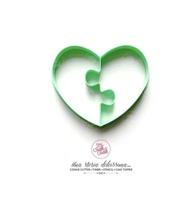 San Valentino Cuore Puzzle Formine Per Biscotti Cookie Cutter - Picture 1 of 1