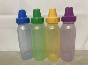 Vintage Evenflo Baby Bottles Pyramid 8 Ounce With Slow Nipples - Picture 1 of 5