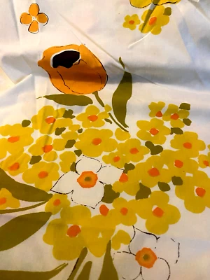 Sábana Ajustable WAMSUTTA Jardín Inglés Girasoles Naranja Amarillo Floral Tamaño Completo Foto 1 de 4