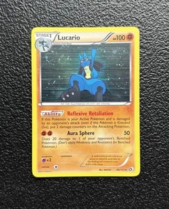Pokémon TCG - Lucario 80/113 - Holo Rare - B&W Legendary Treasures *NM/LP - Picture 1 of 2