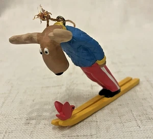 Elch Skisprungschanze American Greetings Corp Cardinal Ornament seltener Fund - Bild 1 von 6