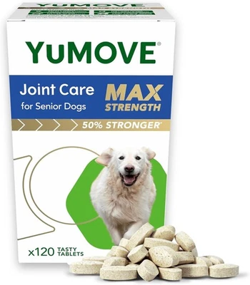 Lintbells YuMOVE Dog Joint Supplement for Stiff Older Dogs - 120 Tablets UK StoK