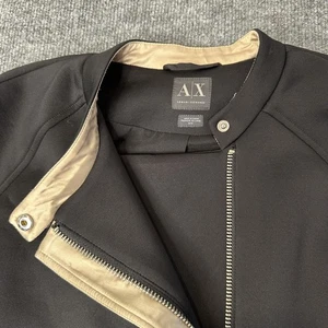 A|X Armani scuba stretch knit bomber jacket blazer Men’s Size M EUC  - Picture 1 of 8