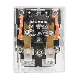 High Power Relay JQX-62F-2C Coil Voltage DC 12V 80A DPDT 2NO 2NC Electronmagn... - Picture 1 of 8