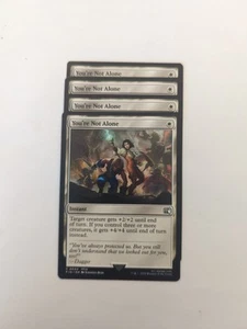 (4) You're Not Alone *PLAYSET* Final Fantasy Regular NM MTG - Picture 1 of 1