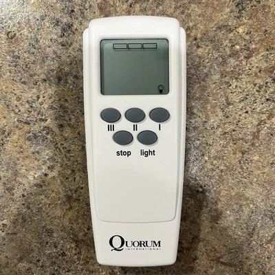 Quorum International LCD Ceiling Fan Remote Control 7.3000 TESTED - Image 1 of 4