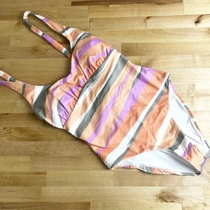 Traje de Baño prAna Mallorca Una Pieza Ondas Rayas Colorido Talla XS NUEVO - Imagen 1 de 5