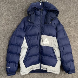 Palace Pal-Tex Puffa Pertex Quantum Down Puffer Jacket Mens XL Blue Gray READ - Picture 1 of 15