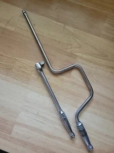 Snap On 3/8" Drive Breaker Bar & Snap On 3/8" Speed Bar Crank Handle~Both Marked - Picture 1 of 14