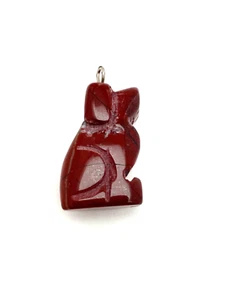 Colgante pequeño tallado con piedras preciosas de jaspe arco iris natural para perro, 28,10 quilates (0,1 oz) - Imagen 1 de 1