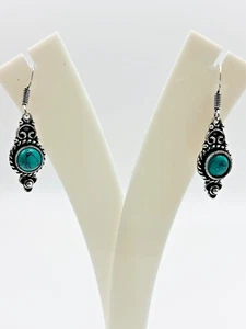 Orecchini in ottone argento sterling con più pietre preziose e orecchini fatti a mano a colori - Foto 1 di 41