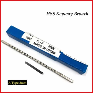 Square Keyway Broach 3mm A Push Type Cutter & Shim Metalworking Tool - Picture 1 of 5