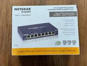 New sealed Netgear GS108 8-port Copper Gigabit Ethernet Switch - Picture 1 of 6