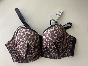 PARFAIT WOMENS LEOPARD PRINT BRA SIZE 38G - Picture 1 of 2