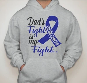 Colon Cancer Customize (Any Relative) Fight is my Fight Unisex Hoodie - Picture 1 of 1